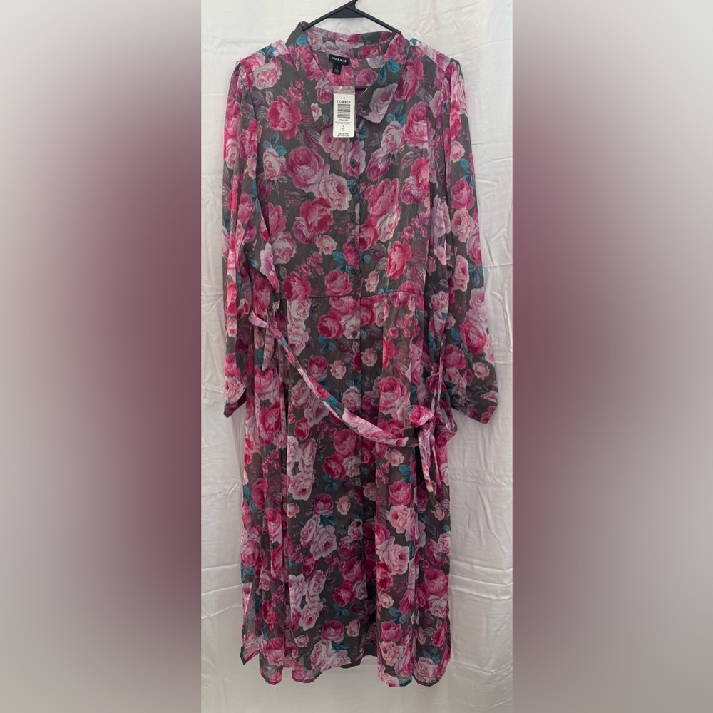 Torrid Floral Floor Length Dress